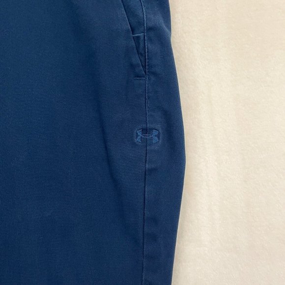 Under Armour Men's Golf Chino Performance Athletic Pants Navy Blue Size 30x30 UA - Picture 3 of 11